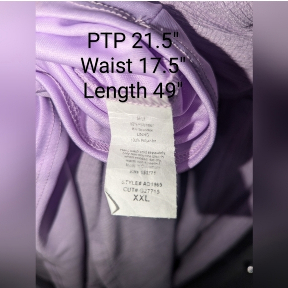 Kaileigh Amanda Lavender Purple Criss-Cross Back Midi Dress Size XXL NWOT - Picture 5 of 12